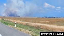 Загоряння біля мису Чауда у Криму, 25 червня 2024 року
